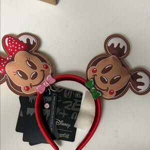 Loungefly Disney Minnie and Mickey Gingerbread ears